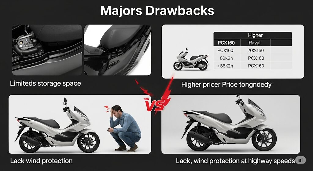 PCX160後悔に繋がる主なデメリット