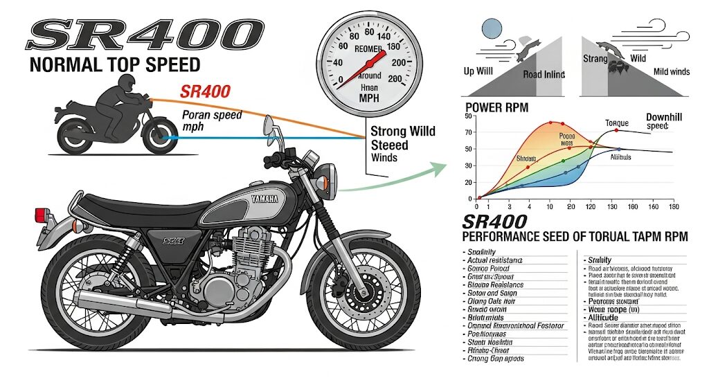ノーマルSR400の最高速とその実情