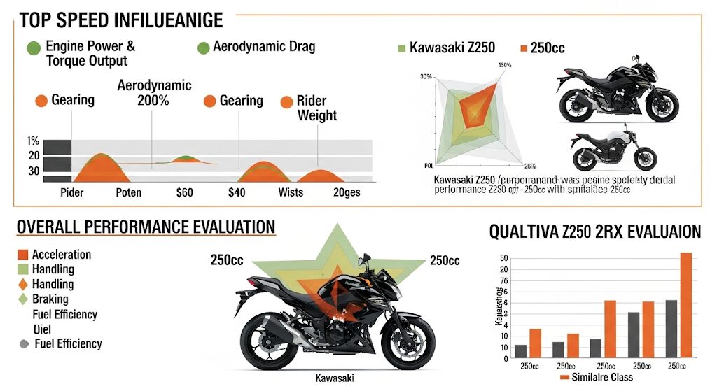 Z250の最高速に影響する要因と総合評価