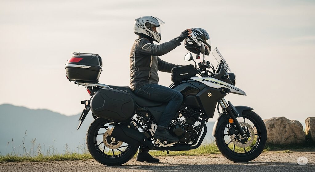 他のバイクにはないメットインという利便性