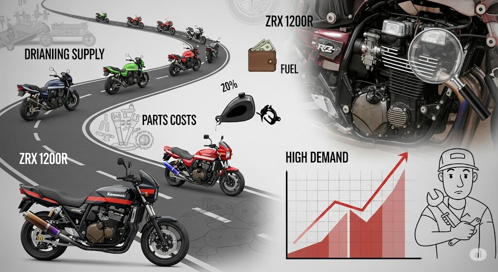 ZRX1200Rの値上がりはなぜ?高騰の理由を解説