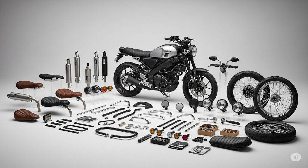 XSR125フルカスタムを実現するパーツカタログ
