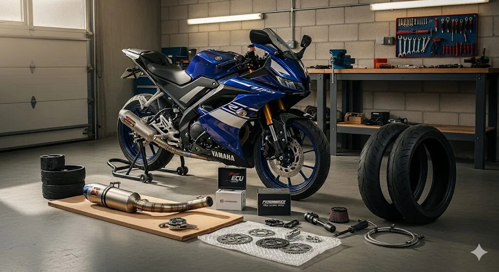 YZF-R15の最高速をカスタムで引き出す