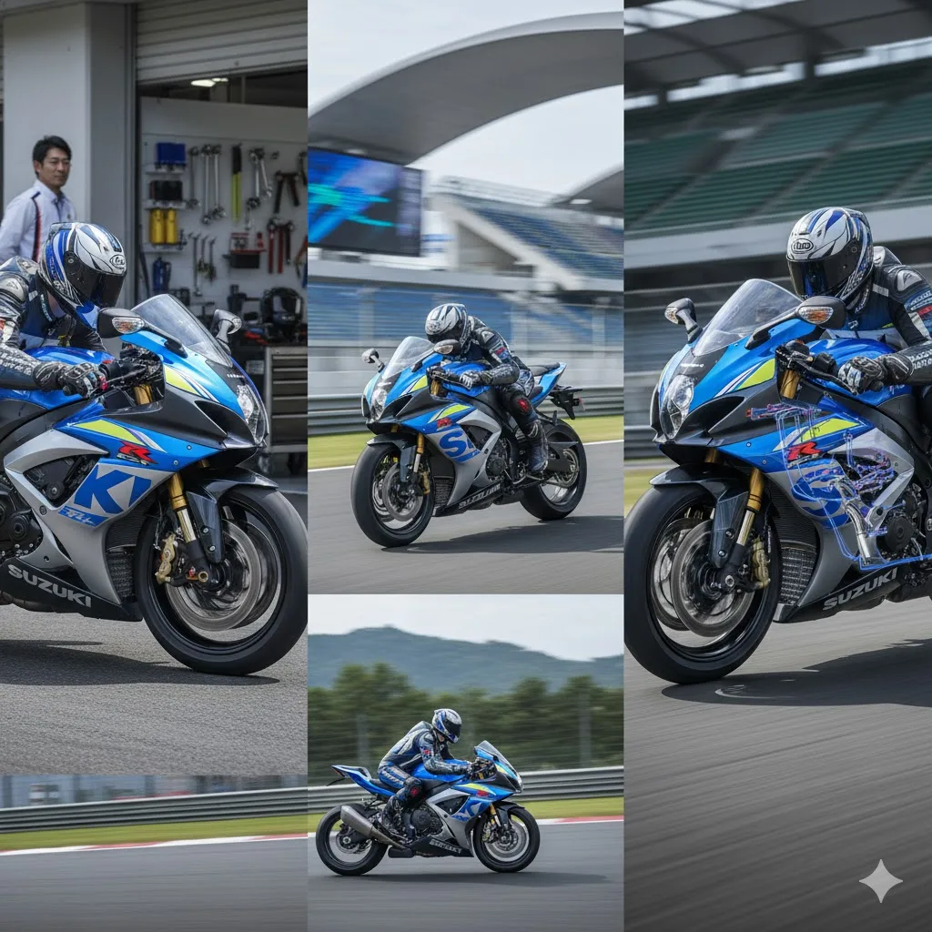 GSXR1000とGSXR1000Rの装備と性能の違い