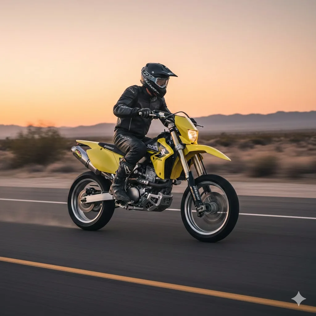 DR-Z400SMの最高速を伸ばす改造