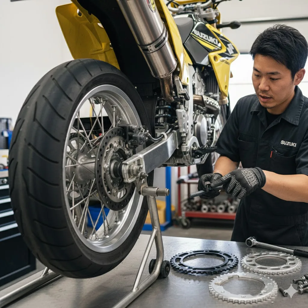 スプロケット丁数変更の効果