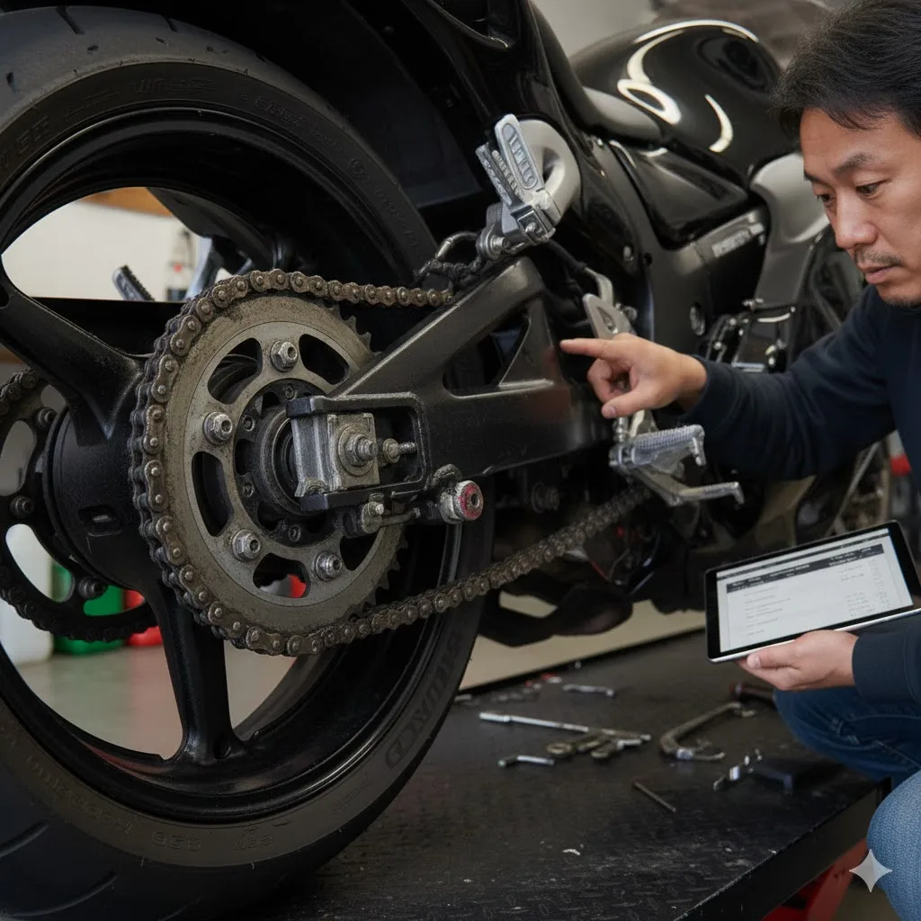 チェーンとスプロケットの交換時期