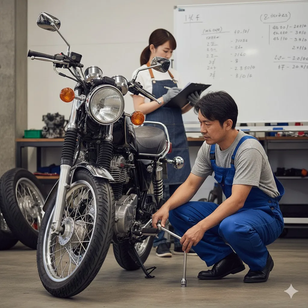 SR400の車検費用を解説！相場と内訳、安くするコツ