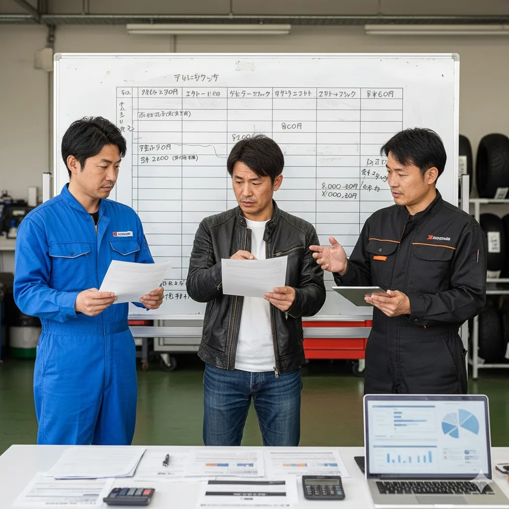 車検費用の総額相場(依頼先別)