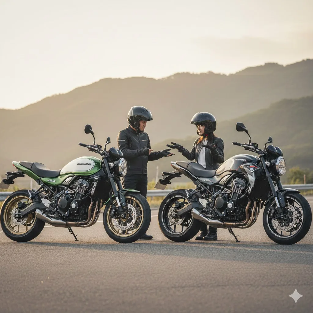 兄弟車Z650RSとの比較