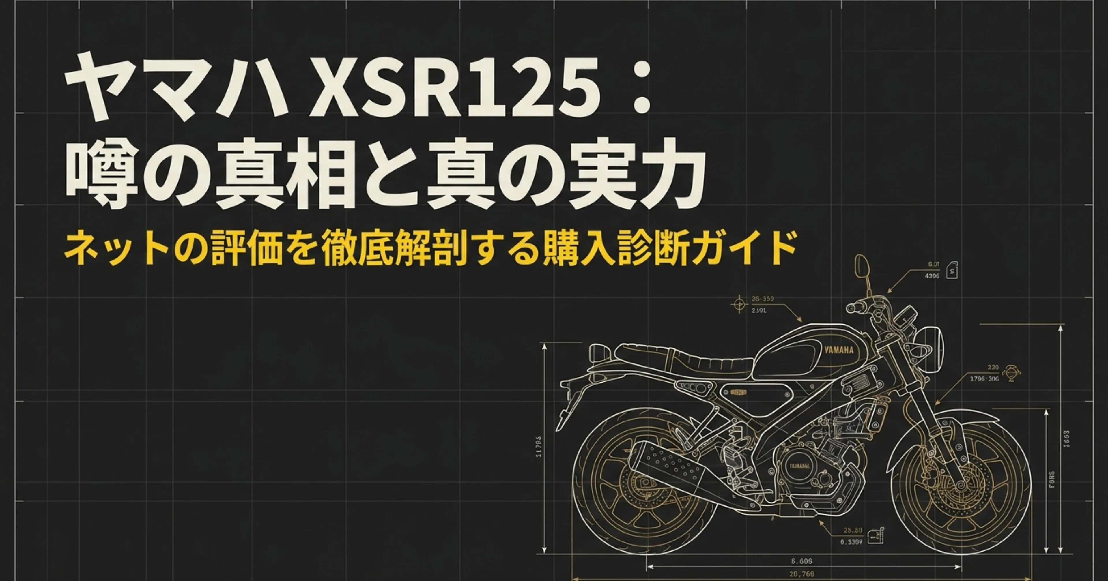 ヤマハXSR125の噂の真相とネット評価を徹底解剖する購入診断ガイドのタイトルスライド